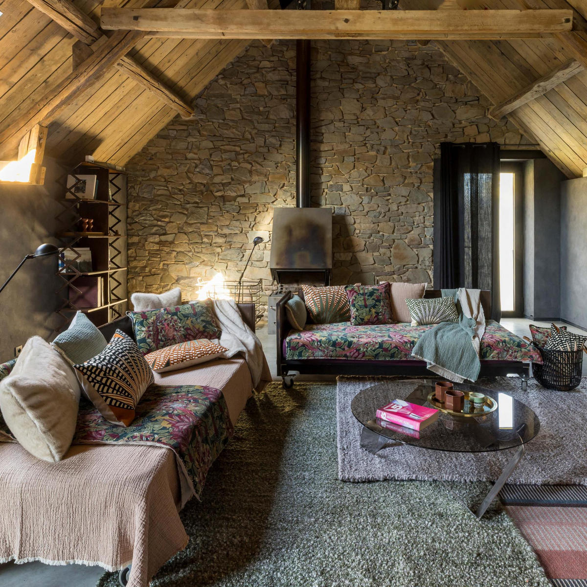 WURFDECKE Emilio kupferbraun 260 x 260 cm - Dunkelorange, Textil (260/260cm) - Vivaraise