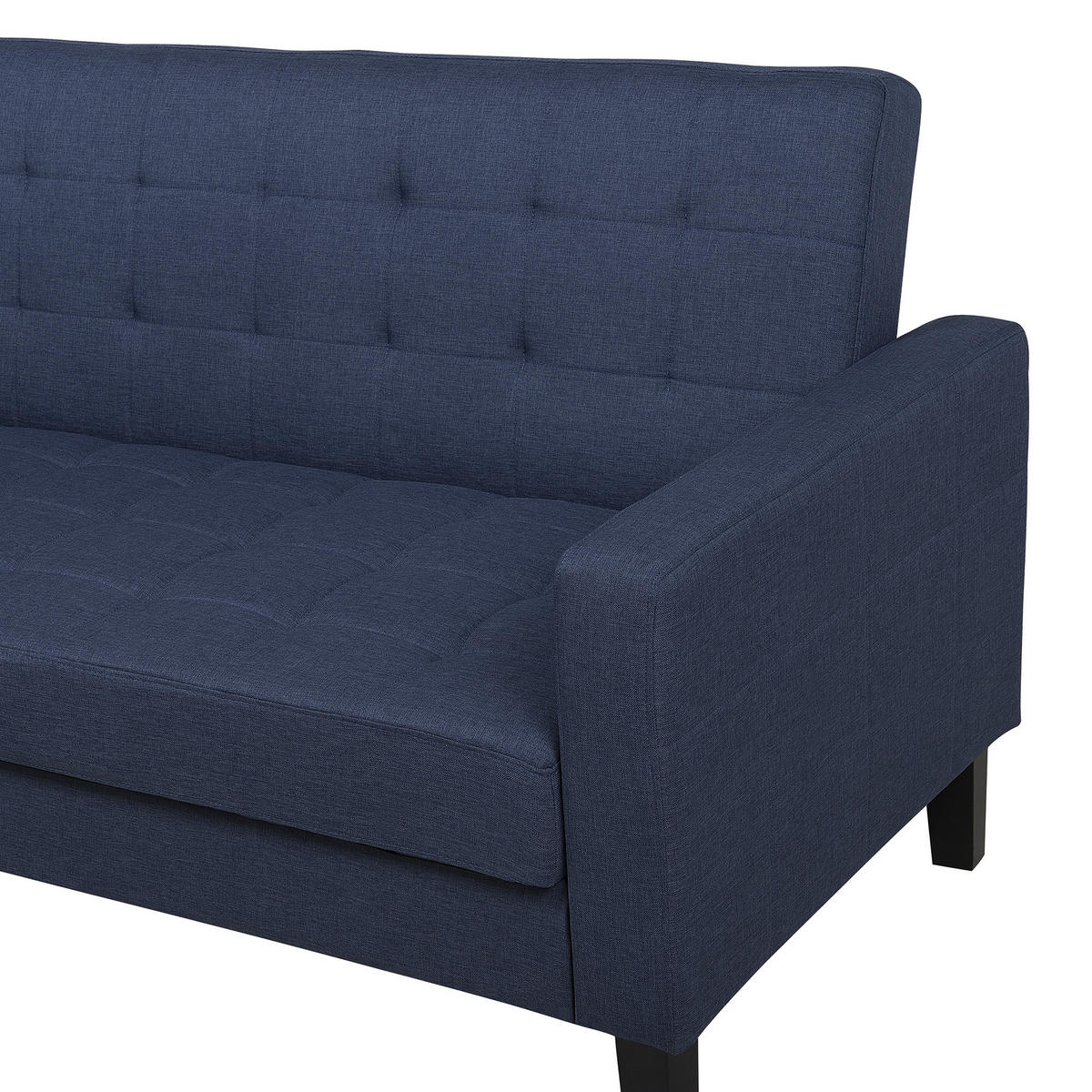 3-SITZER-SCHLAFSOFA Polsterbezug Dunkelblau Vehkoo - Dunkelblau, Textil (200/86/77cm) - Beliani