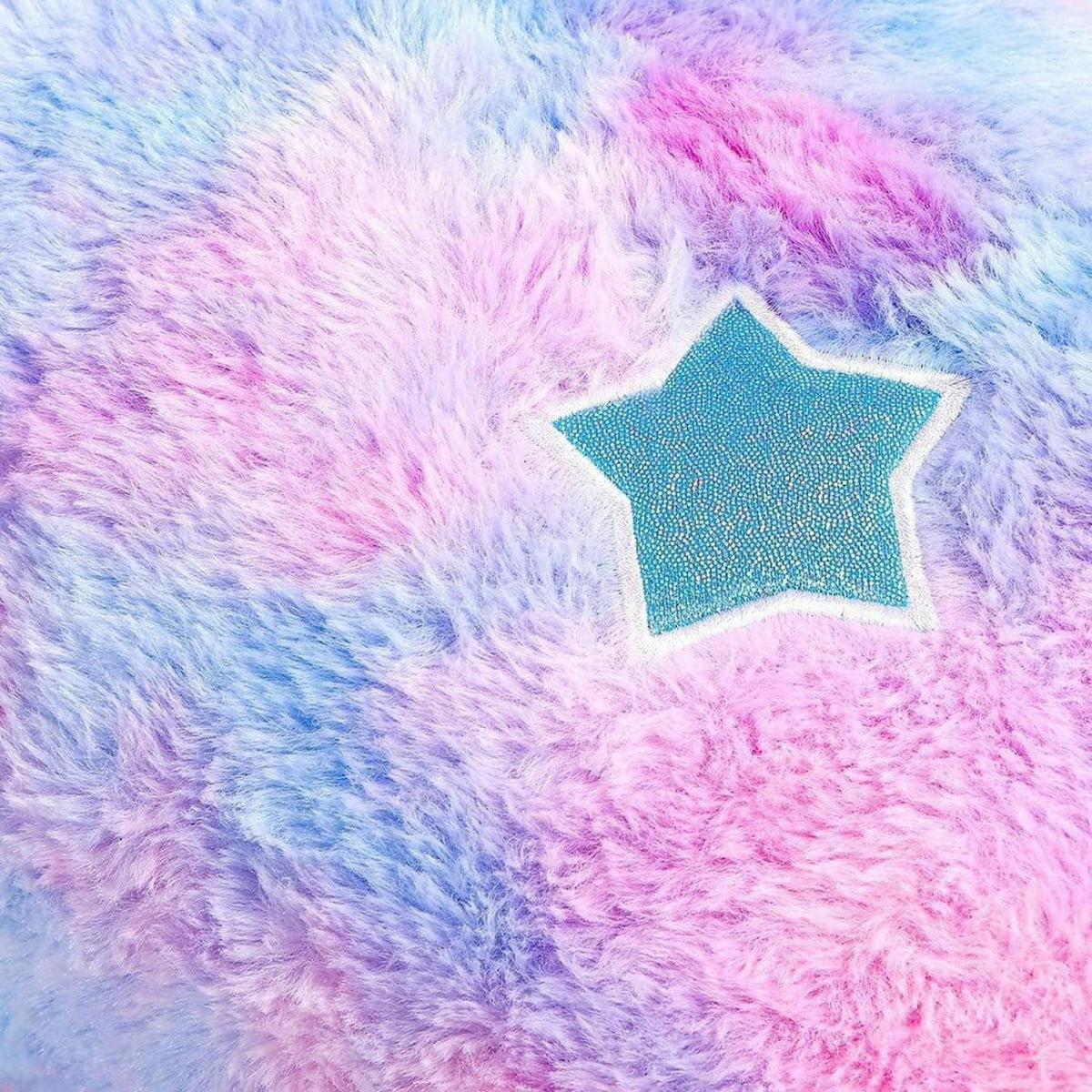 PLÜSCHTIER Einhorn 80 cm, blaues Regenbogen-Kuscheltier - Multicolor, Textil (16/19.1cm)
