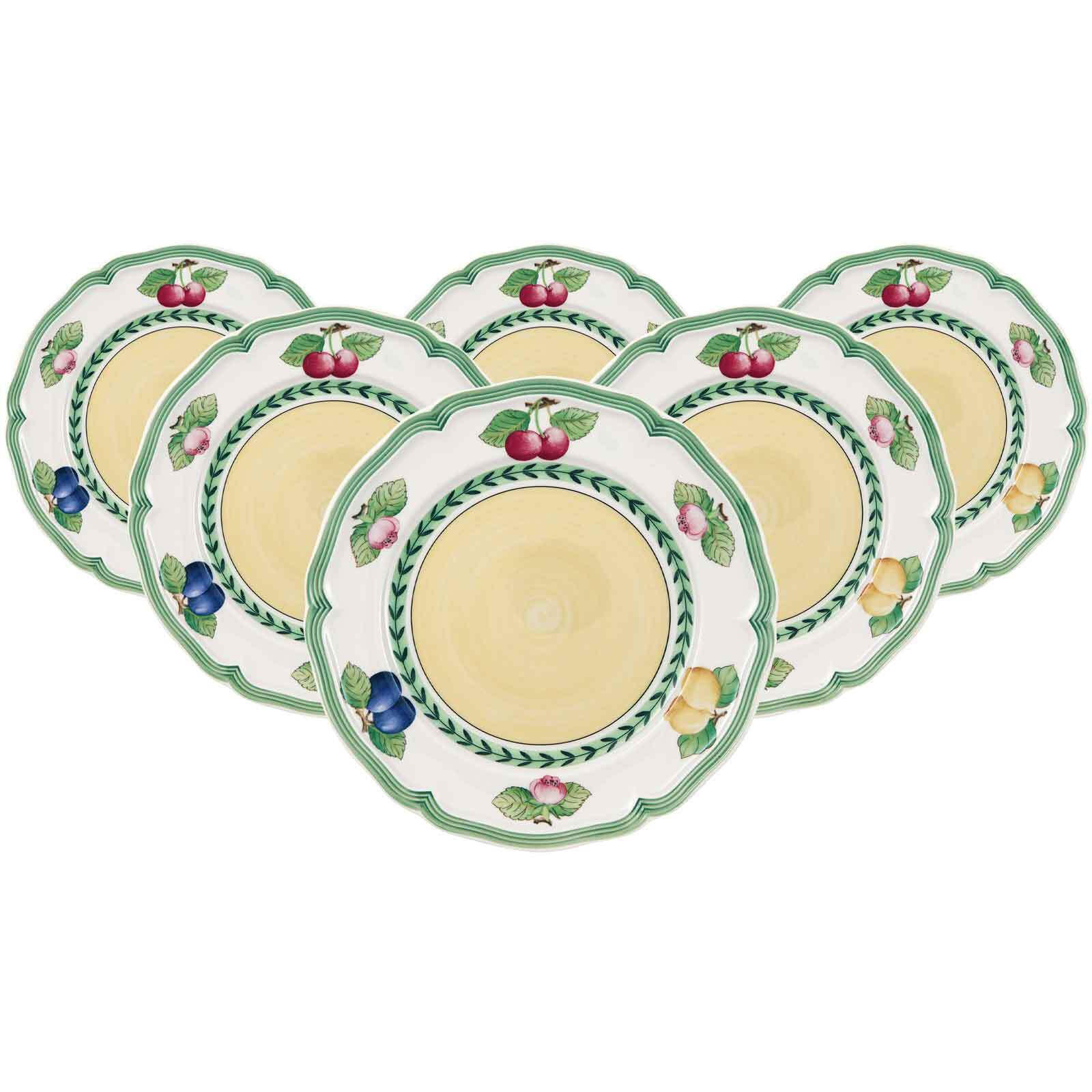 FRÜHSTÜCKSTELLER French Garden Fleurence bunt ø 20,7 cm 6er Set - Multicolor, Keramik (20.7cm) - Villeroy & Boch