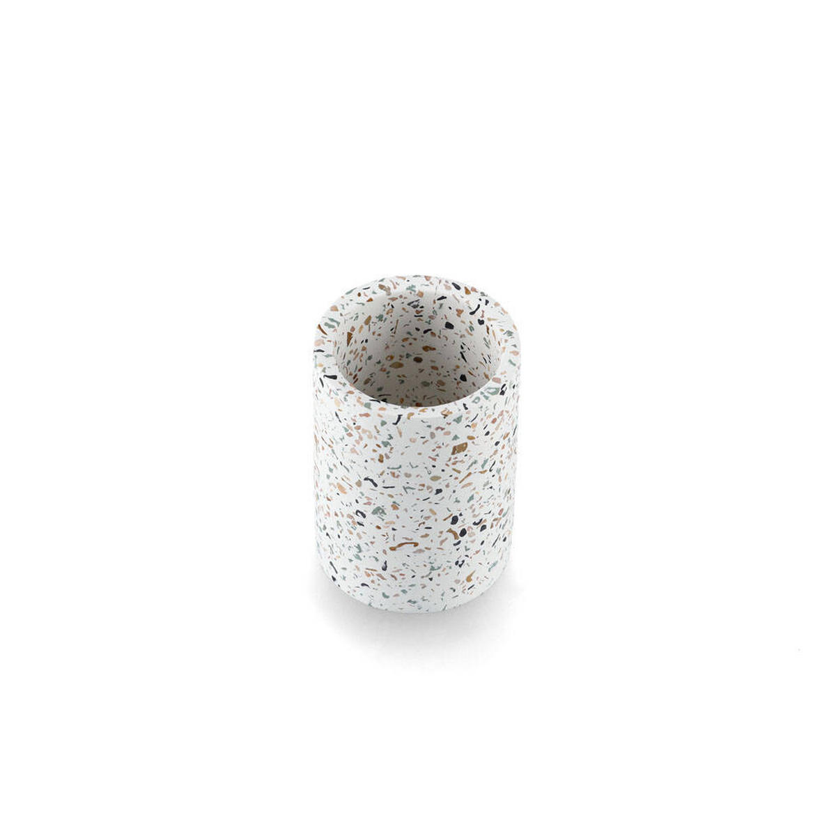 ZAHNBÜRSTENBECHER Terrazzo Ø 8,2 cm - Multicolor, Stein (8.2/11/8.2cm)