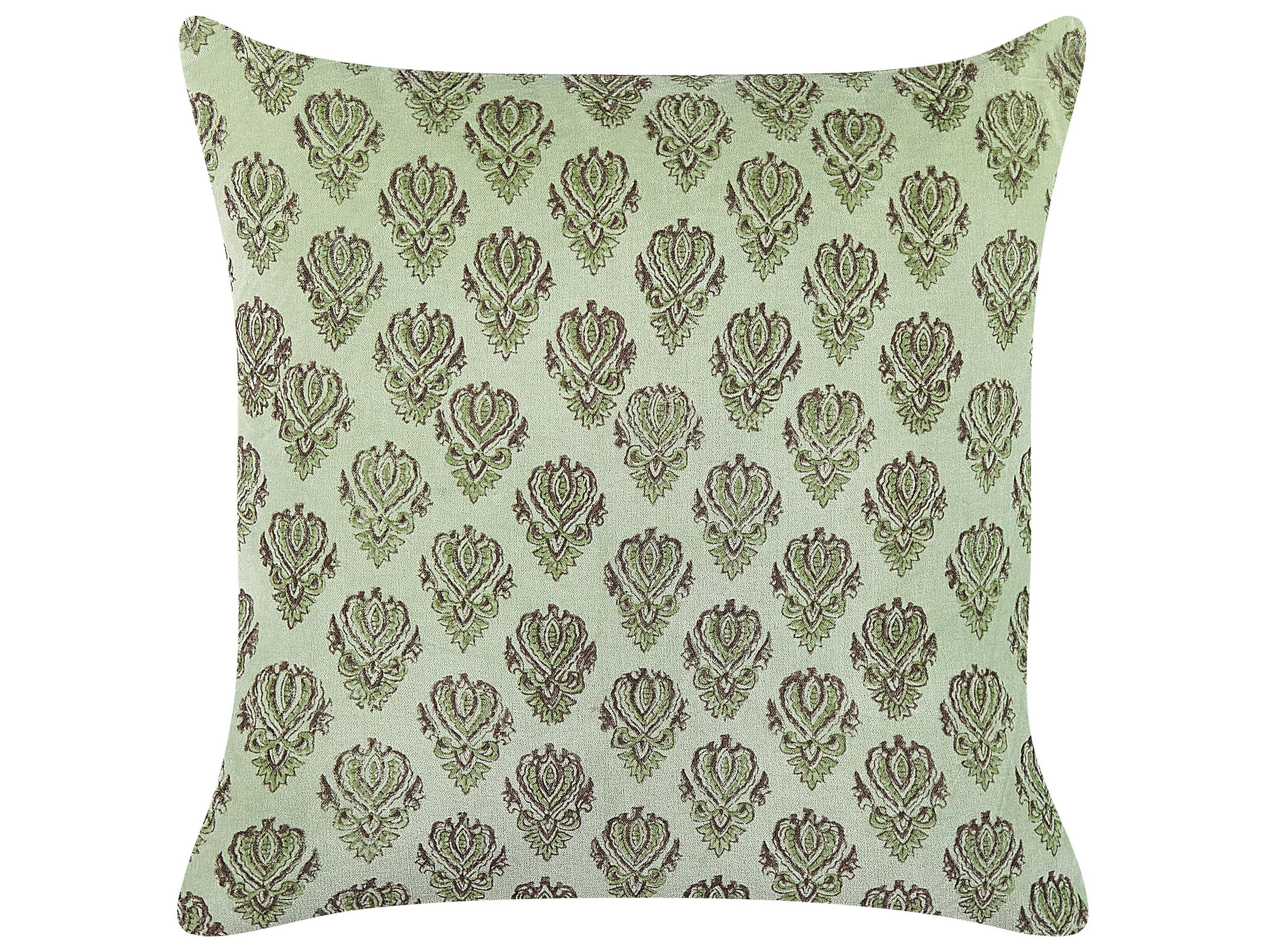 DEKOKISSEN Grün 45/45 cm Rungia - Grün, Textil (45/45cm) - Beliani