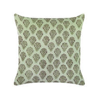 DEKOKISSEN Grün 45/45 cm Rungia - Grün, Textil (45/45cm) - Beliani
