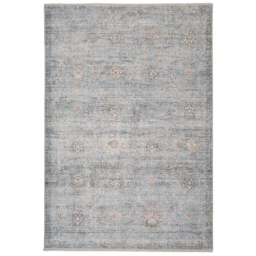 VINTAGE-TEPPICH Ishani Atticus Blau - Blau, Textil (119/170cm) - Kukoon Rugs