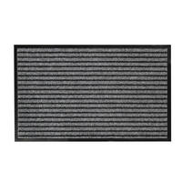 FUSSMATTE Graue Streifen staubabweisend - Anthrazit, Kunststoff (50/80cm) - Douceur d´intérieur