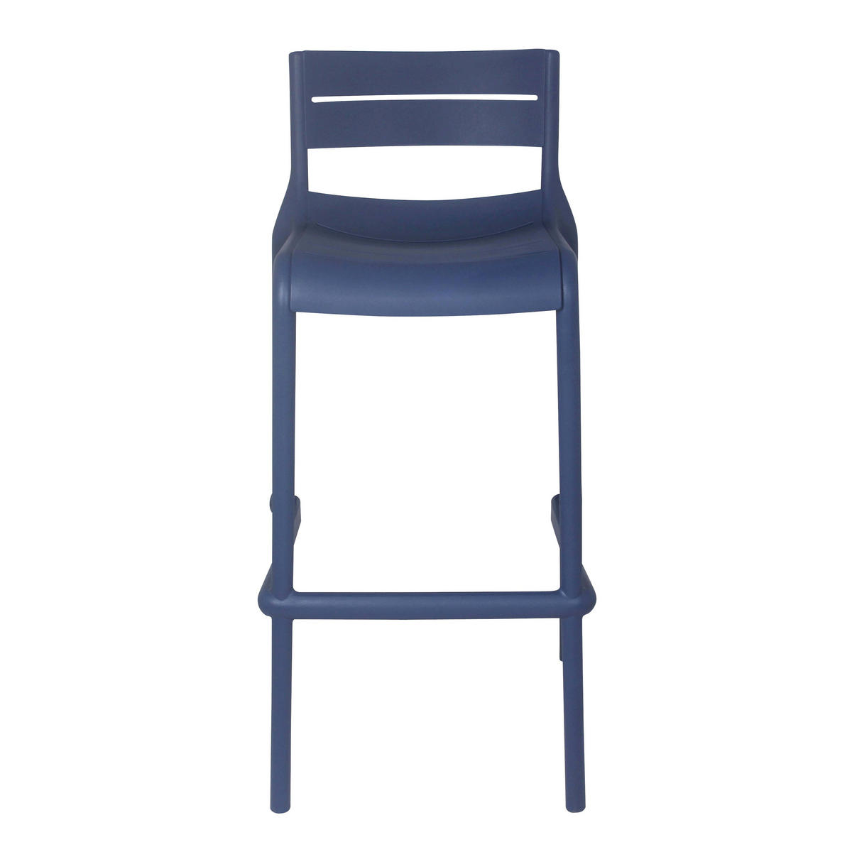 HOCHSTUHL 4-tlg., Blau - Blau, Kunststoff (49/51cm) - Oviala