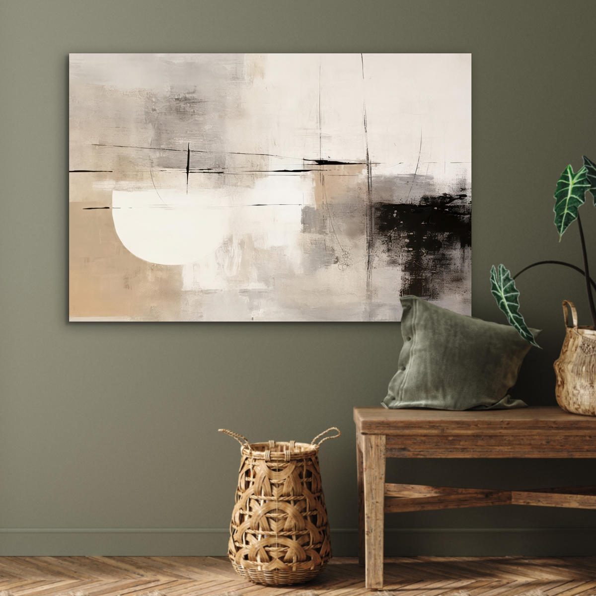 METALLBILD Abstrakt - Kunst - Grau 120x80 cm - Hellgrau, Metall (120/80cm) - MuchoWow