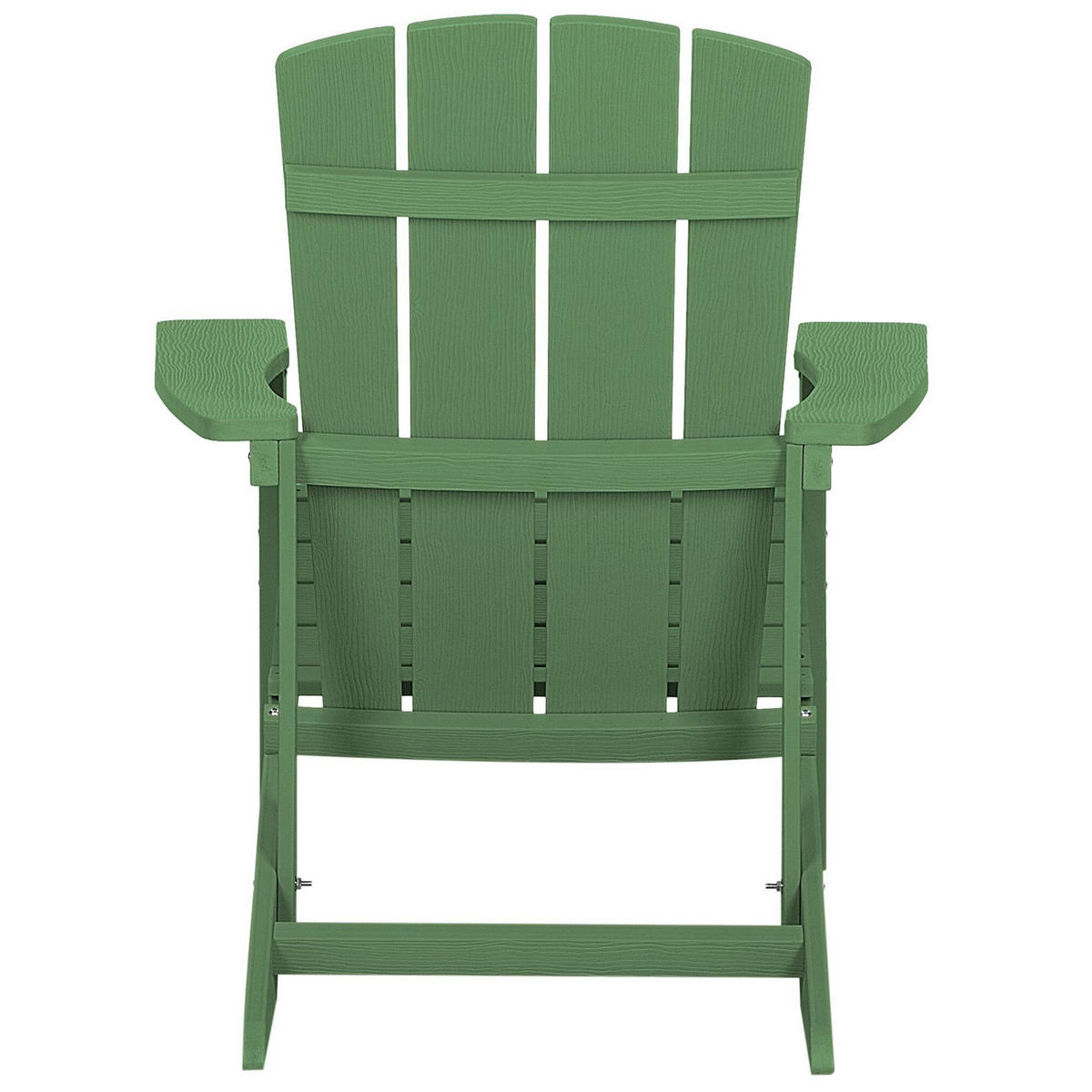 GARTENSTUHL Kunstholz grün Adirondack - Grün, Kunststoff (75/88/88cm) - Beliani