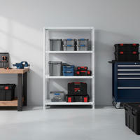 SCHRAUBREGAL PANDA MID | HxBxT 150x90x40cm | 4 Fachböden | Fachlast 100kg | Weiß - Weiß, Metall (90/150/40cm) - PROREGAL