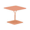 GARTENTISCH - L. 80 cm - Metall - Hellorange - MIRMANDE von MYLIA - Orange, Metall (80/80/75cm) - Vente-Unique