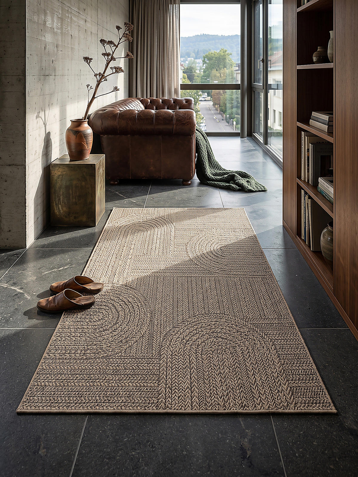 TEPPICHLÄUFER Geometrisch CORDEV Polypropylen Natur 60 x 180 cm - Beige, Textil (60/180cm) - KADIMA DESIGN