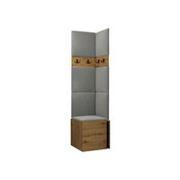 GARDEROBEN-SET Orion XXI - Eiche Artisan/Grau, Holzwerkstoff/Kunststoff (42/186/46cm) - MIRJAN24