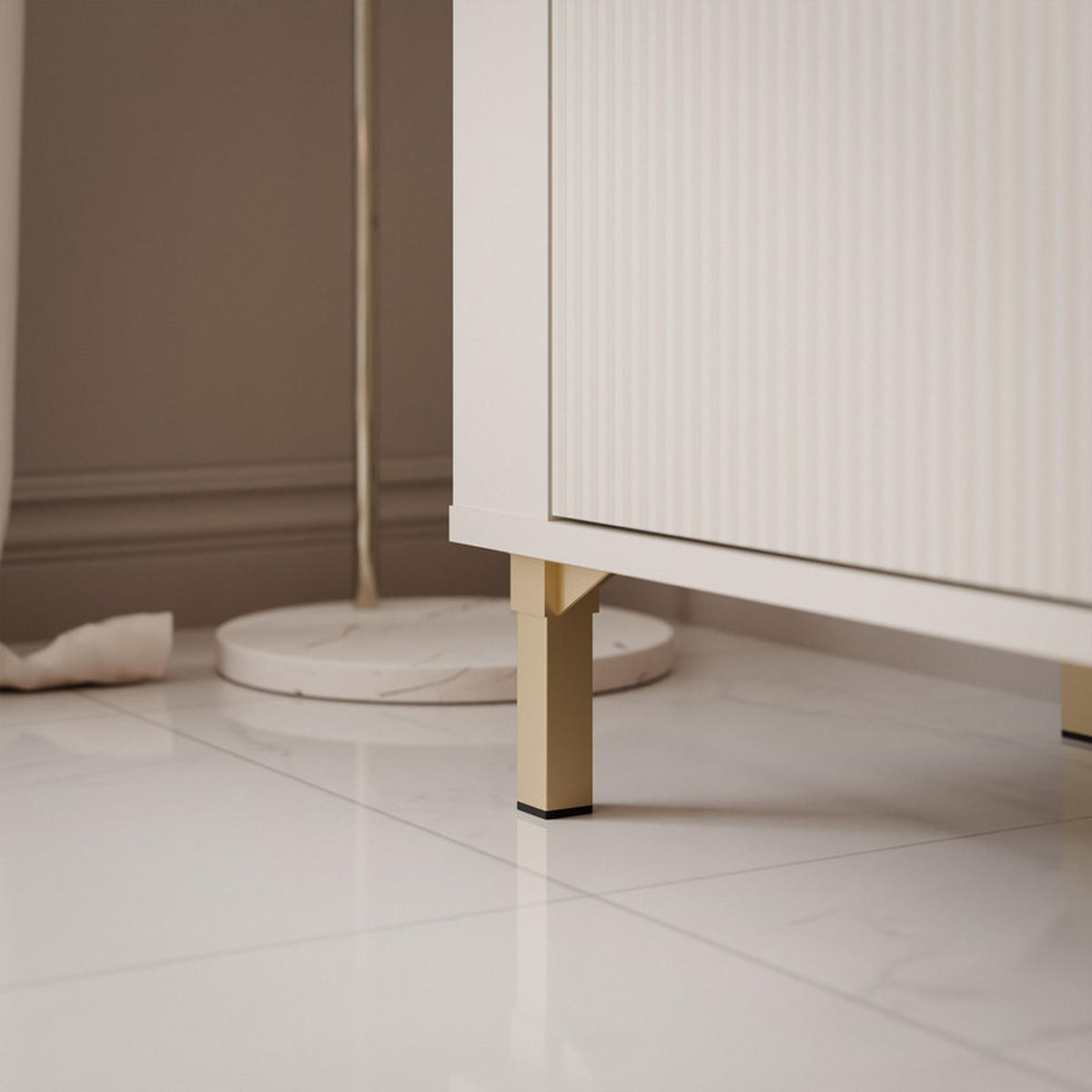 HIGHBOARD AVENA 97/40/136 cm, Kaschmir / Eiche - Kaschmir, Holzwerkstoff/Kunststoff (97/136/40cm) - Idohome