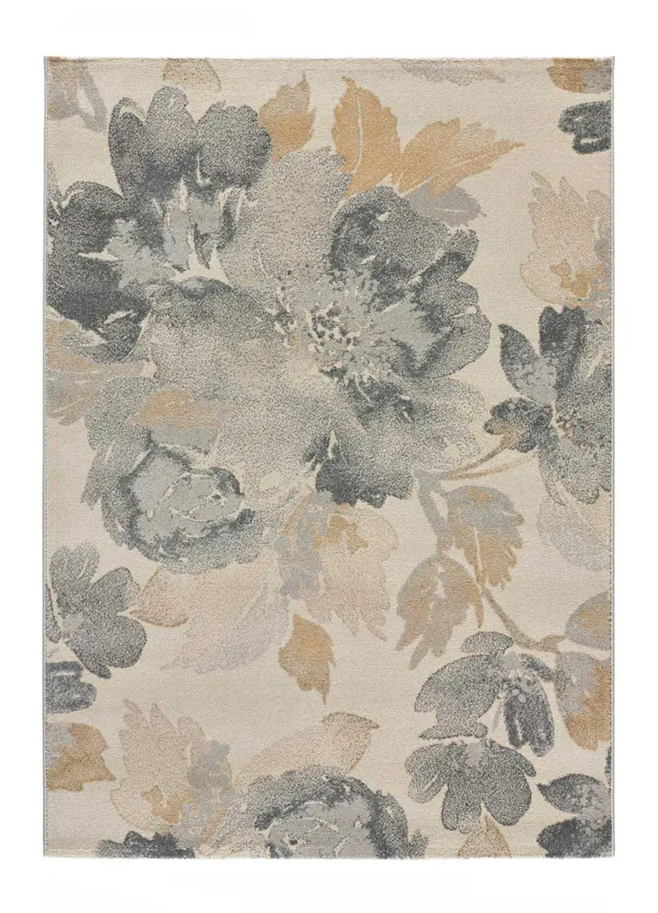 WEBTEPPICH Grau / Beige Flores Sunset 140/200 cm - Beige/Grau, Naturmaterialien/Textil (140/200cm) - Atticgo