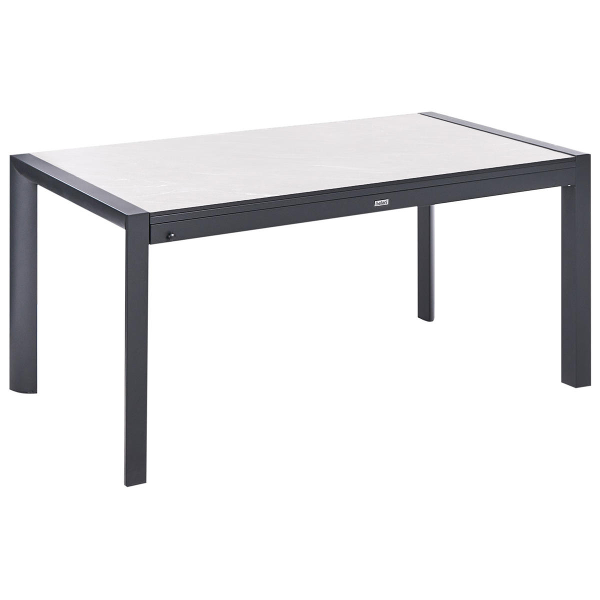 ZAHRADNÍ STŮL Vysunovací 160/220-90 cm Béžový Binasco - béžová, plast (160/90/75cm) - Beliani