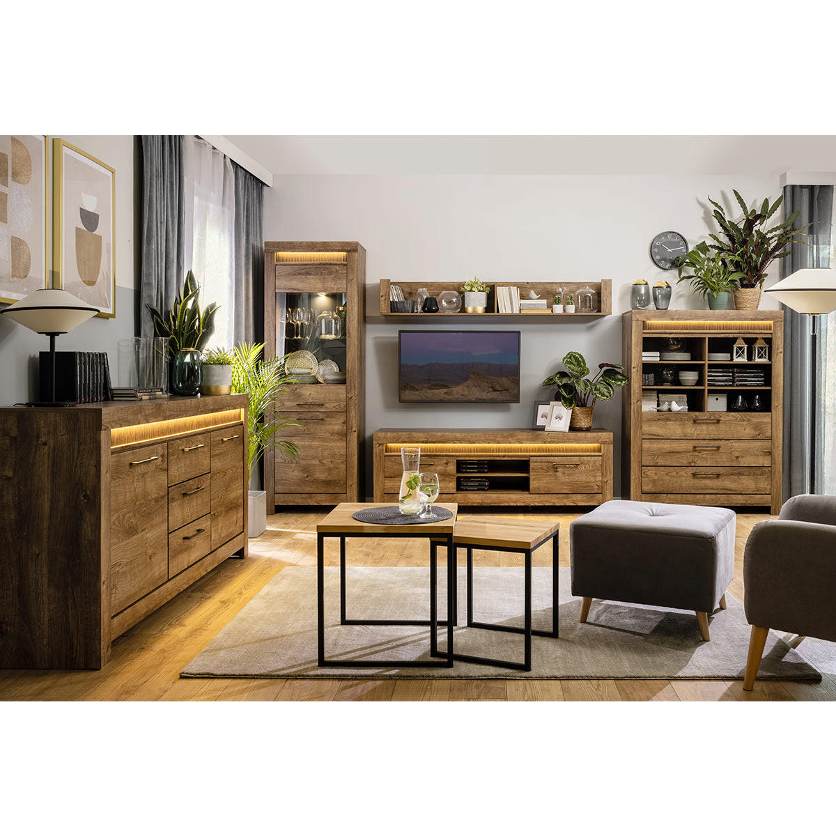 SIDEBOARD Amaury Holz - Braun, Holzwerkstoff (180/93/45cm) - Petits-meubles