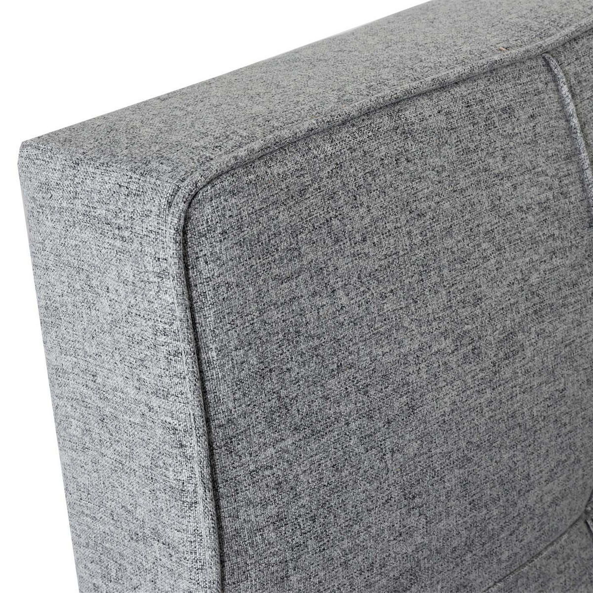 SCHLAFSESSEL Grau - Hellgrau, Textil (197/90/103cm) - MCW