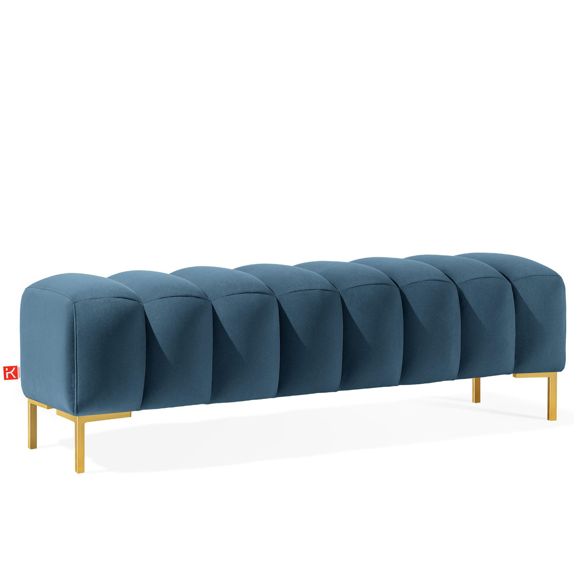Konsimo® Polsterbank Blau 160x50x50 cm