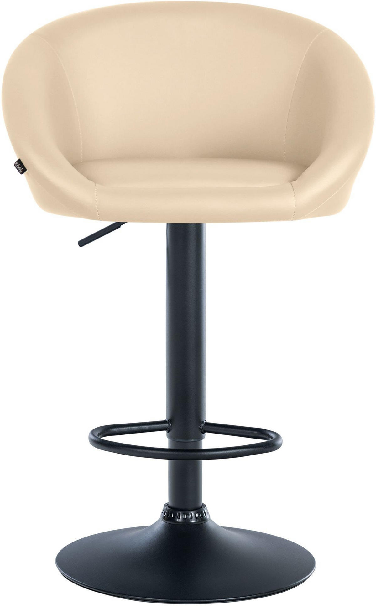 BARHOCKER Davie Kunstleder 86-106x55x51 cm creme - Creme, Leder (55/86/51cm) - furnicato