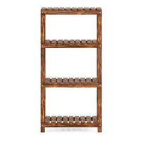 BADEZIMMERREGAL Kinnula - Dunkelbraun, Holz (60/120/30cm) - [en.casa]