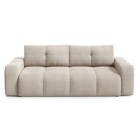 SOFA Beige SOHI Mit Schlaffunktion Und Bettkasten - Beige, Textil (259/90/99cm) - Sepro Meble