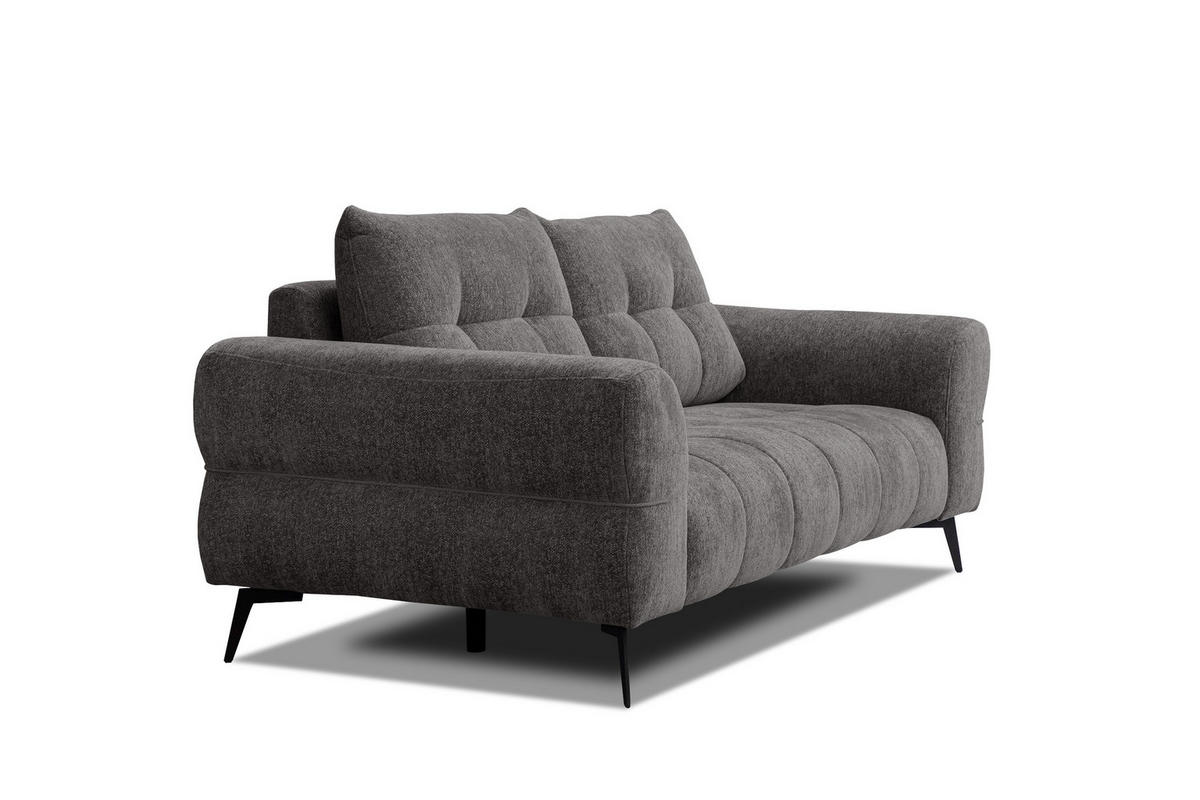 SOFA SALVINI 3-Sitzer, dunkelgrau - Dunkelgrau, Holz/Textil (237/88/99cm) - Courtois Laville