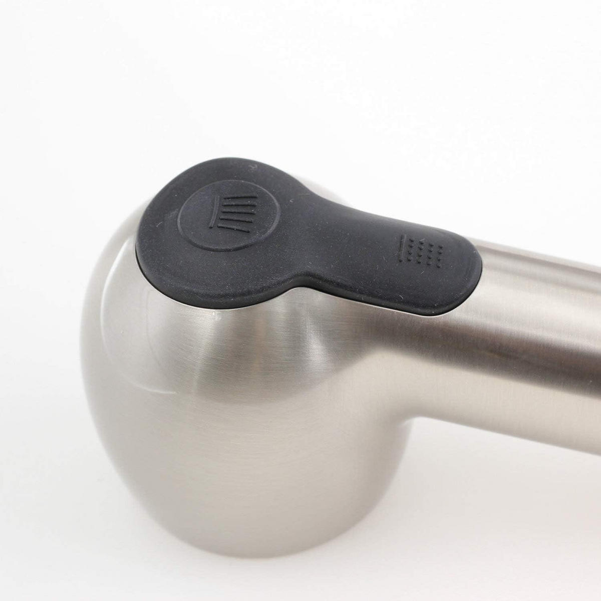 BRAUSEKOPF mit 2 Strahlarten gebürstetes Nickel - Silberfarben, Metall (5.6/4.6/16.7cm)