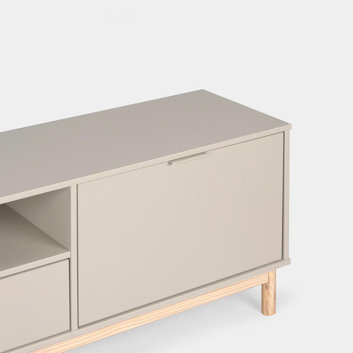 TV-ELEMENT Elian Grau 140 cm x 53 cm - Grau, Holzwerkstoff (140/53/38cm) - Klast Home