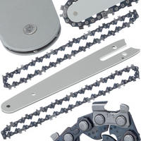 FÜHRUNGSSCHIENE 6 Zoll Set - 18,5 cm, inkl. 2x Kette 6 Zoll, Teilung 1/4 Zoll, Nutbreite 1,3 mm - Multicolor, Kunststoff/Metall (10/10/10cm)