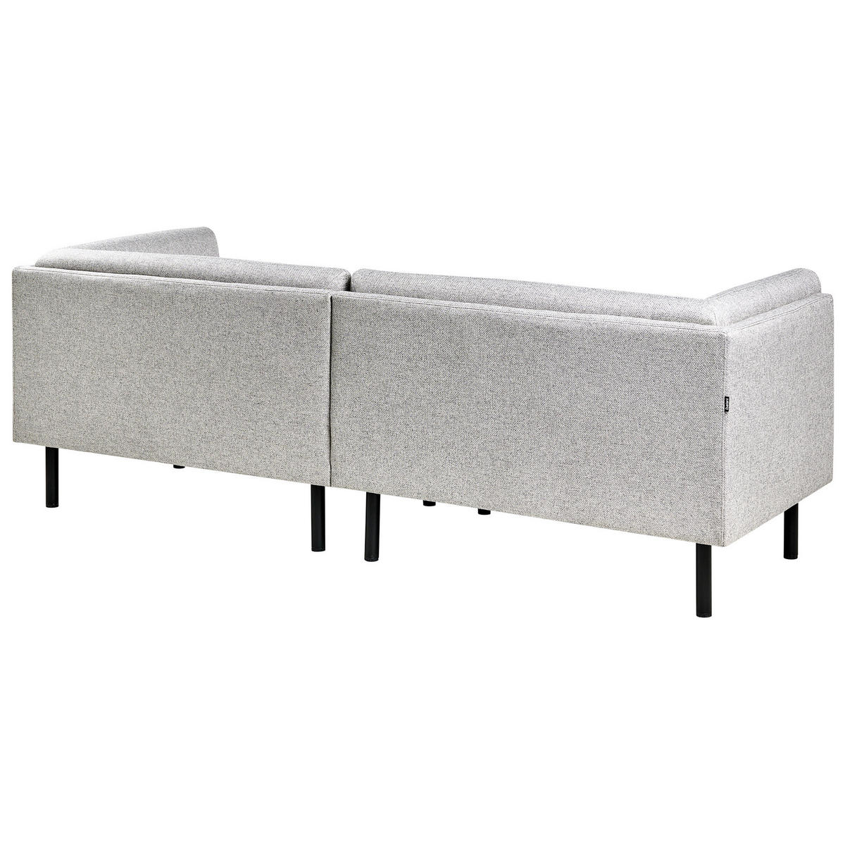 POHOVKA 3-místná Látka Světle šedá Vorgod - světle šedá, textil (221/76/84cm) - Beliani