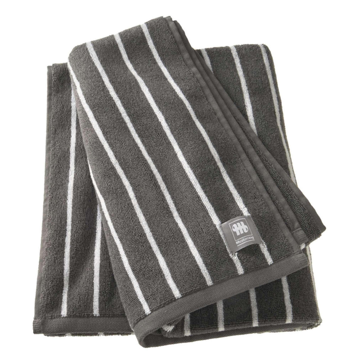 DUSCHTUCH NEEDLESTRIPE - Anthrazit, Textil (70/140cm) - Musterring