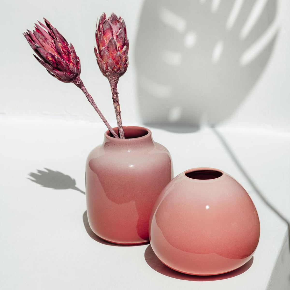 VASE NEK Perlemor Home rosa 15,3 cm - Rosa, Keramik (15.3cm) - like.Villeroy & Boch