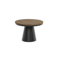 ESSTISCH CALMA Bis - Wildeiche/Schwarz, Holzwerkstoff/Metall (120/120/76cm) - Meblini