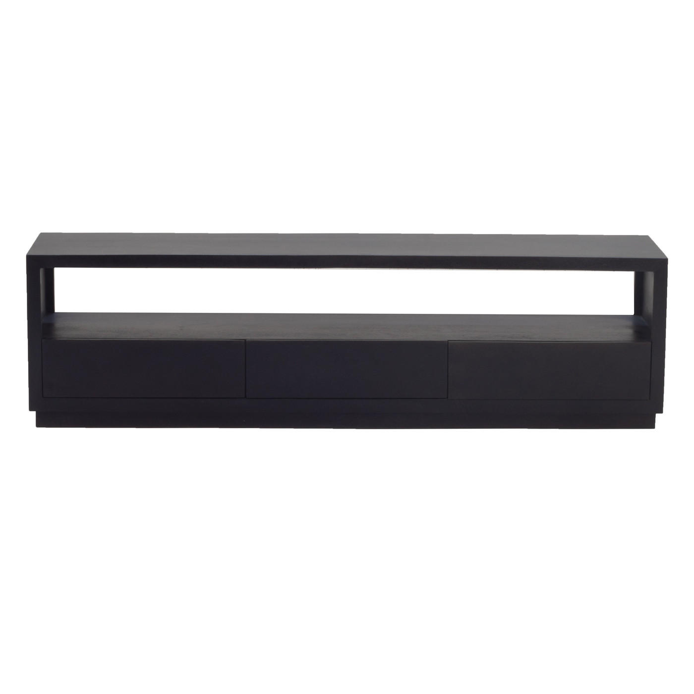 TV-SCHRANK 150cm, schwarz - Schwarz, Holz (150/50/40cm) - Giga Meubel