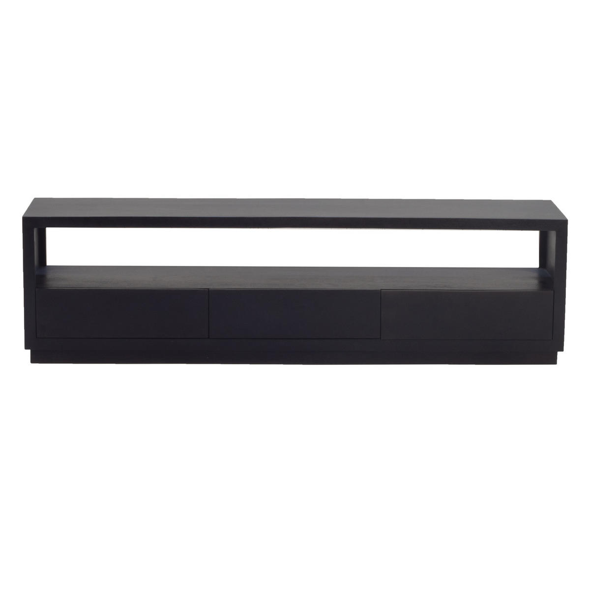 TV-SCHRANK 150cm, schwarz - Schwarz, Holz (150/50/40cm) - Giga Meubel