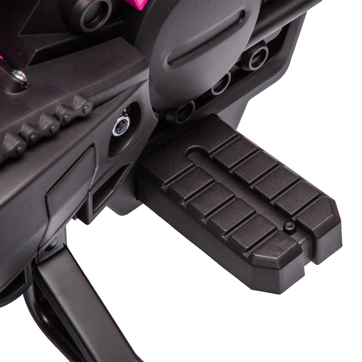 ELEKTRO-MOTORRAD DE-06152 12V mit Stützrädern und Hupe Rosa - Pink, Kunststoff/Metall (105/57/62cm) - ComfortXL