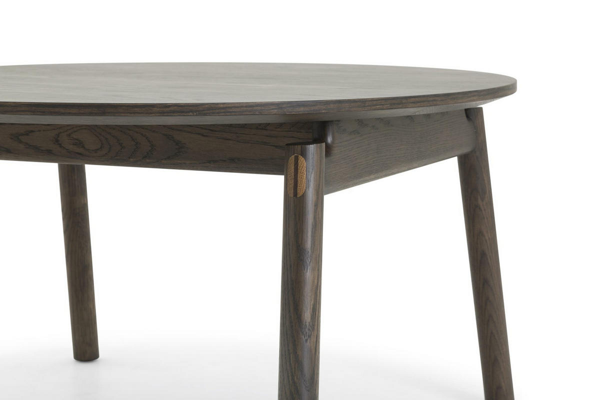 COUCHTISCH Celeste, Braune Massiveiche - Braun, Holz (80/80/43cm) - WOODEK