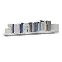 WANDBOARD weiß Landhaus, Wandregal 139 x 21 cm Bücherregal - Weiß, Holzwerkstoff (139/21/18cm) - Top.Furn
