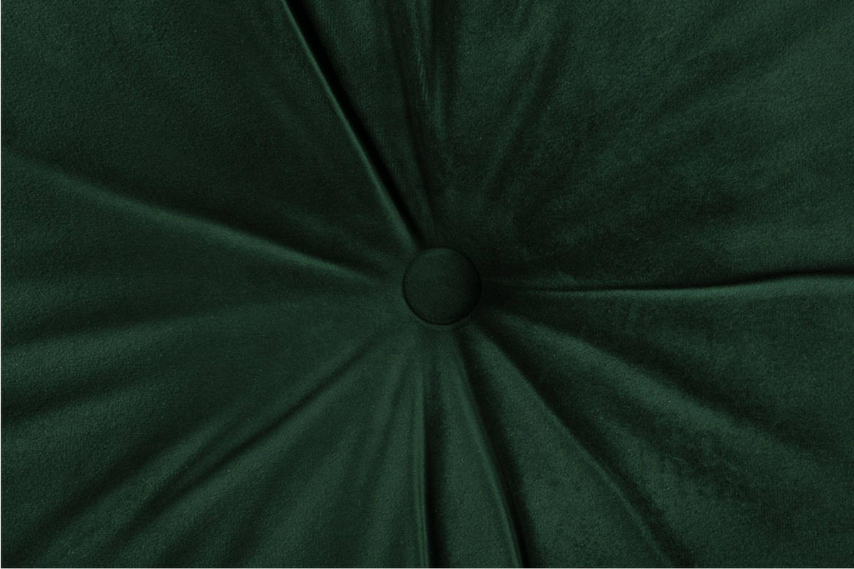 3-SITZER-SCHLAFSOFA ERISO mit weiche Sitzfläche und hohe Rückenlehne, Velour-Stoff, dunkelgrün - Dunkelgrün/Braun, Textil (220/80/100cm) - KONSIMO®