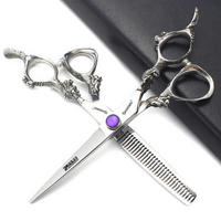 FRISEURSCHEREN Set 6 Zoll Edelstahl Ergonomisch - Silberfarben, Metall (6/1/17.8cm)