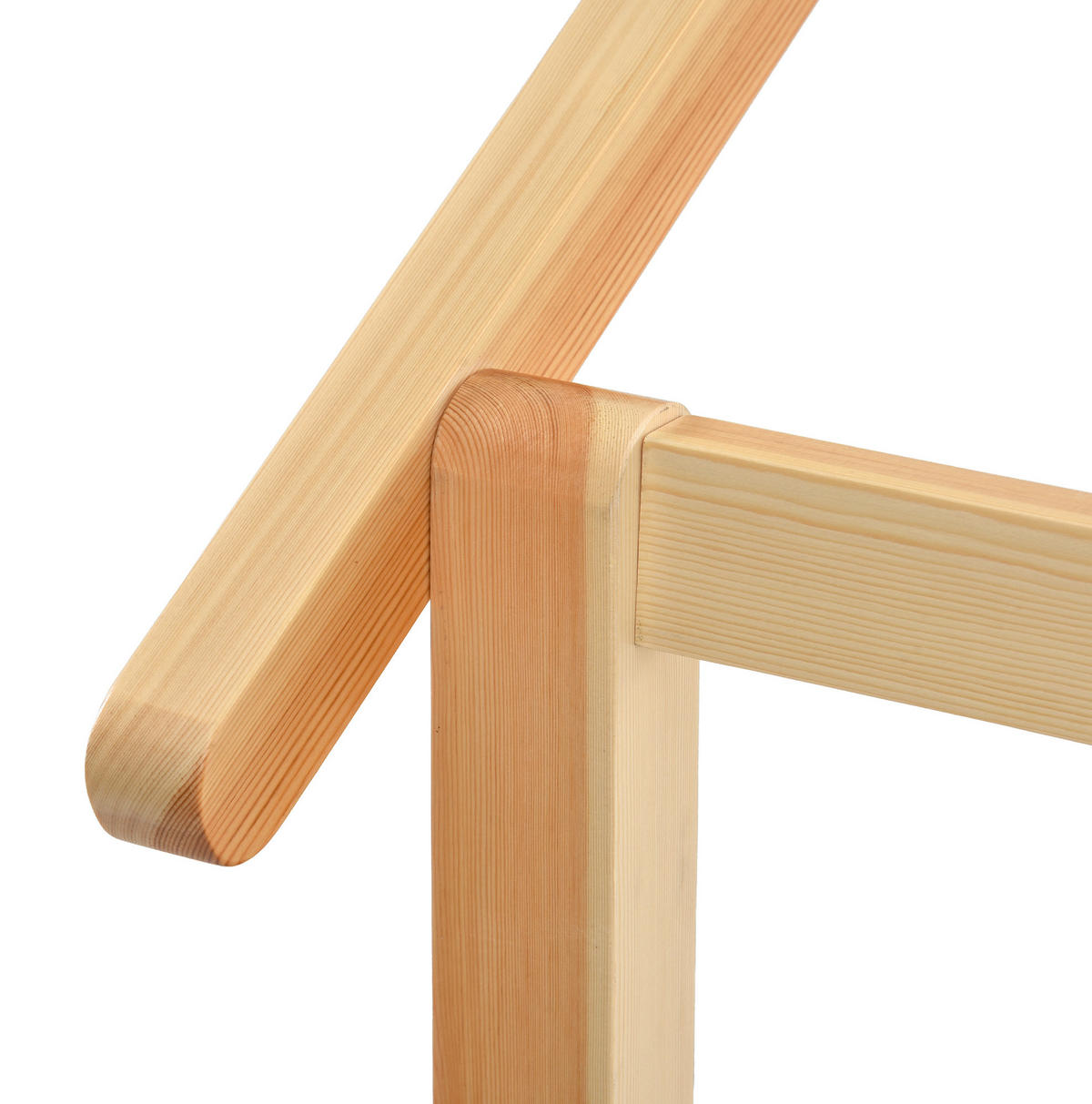 KREVET 200/90-200/180 cm s mogućnošću proširenja, kućicom i trostranom sigurnosnom ogradom, Prirodna - prirodne boje, drvo (90/200cm) - Redom