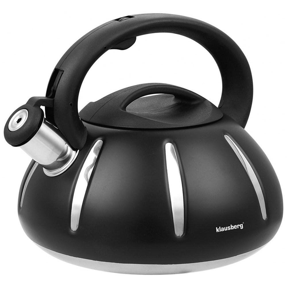 WASSERKESSEL Schwarz 20/21/17 cm KB7548 - Schwarz, Metall (20cm) - Klausberg 