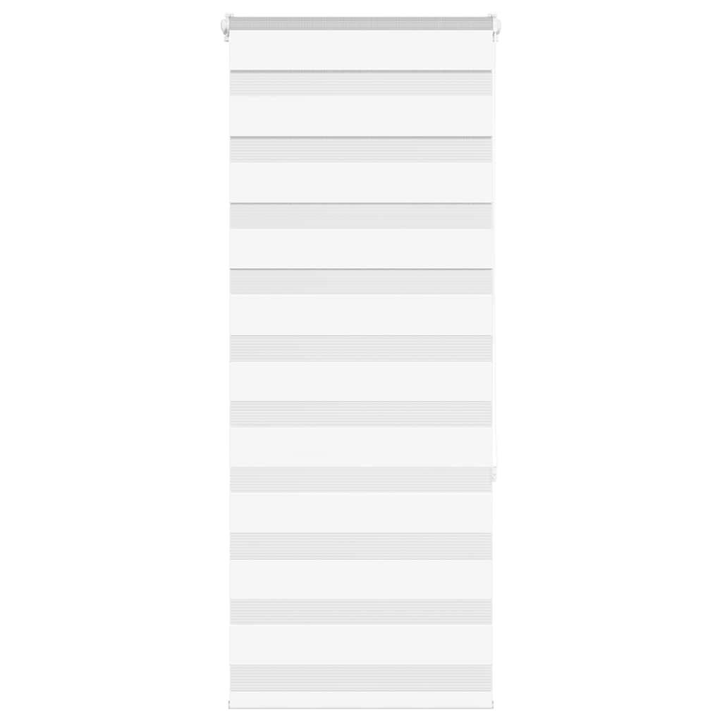 DOPPELROLLO 55/150 cm Stoffbreite 50,9 cm aus Polyester Weiß - Weiß, Textil (55/150cm) - vidaXL