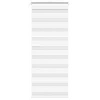 DOPPELROLLO 55/150 cm Stoffbreite 50,9 cm aus Polyester Weiß - Weiß, Textil (55/150cm) - vidaXL