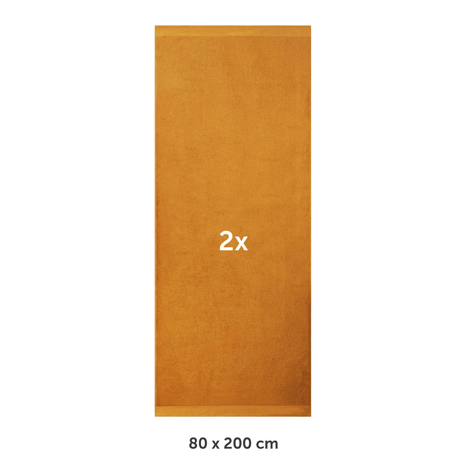SAUNATUCH 2er-Set, 2x Saunatuch 80/200 cm, Braun - Hellbraun, Textil (80/200cm) - Blumtal