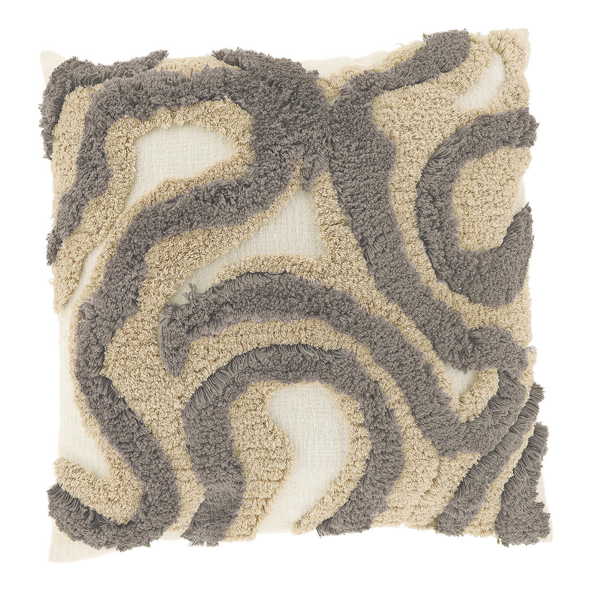 DEKOKISSEN Calin Grau 45/45/8 cm - Grau, Textil (45/45cm) - Unique Living