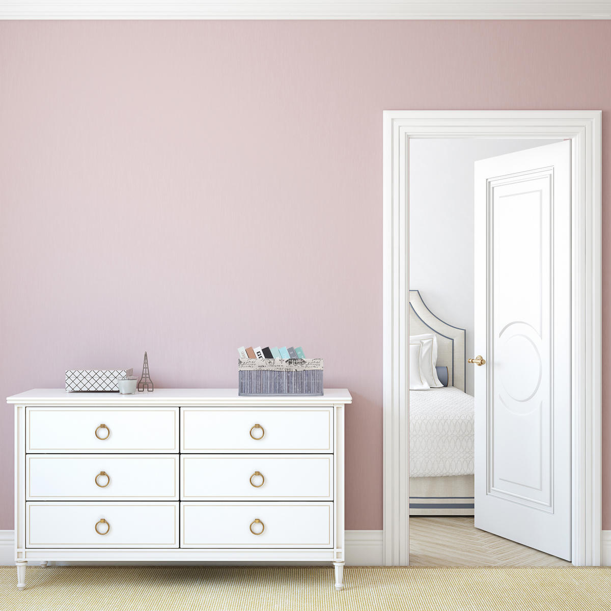 AUFBEWAHRUNGSKORB - Multicolor, Holz/Textil (38/16.5/28.5cm) - Relaxdays