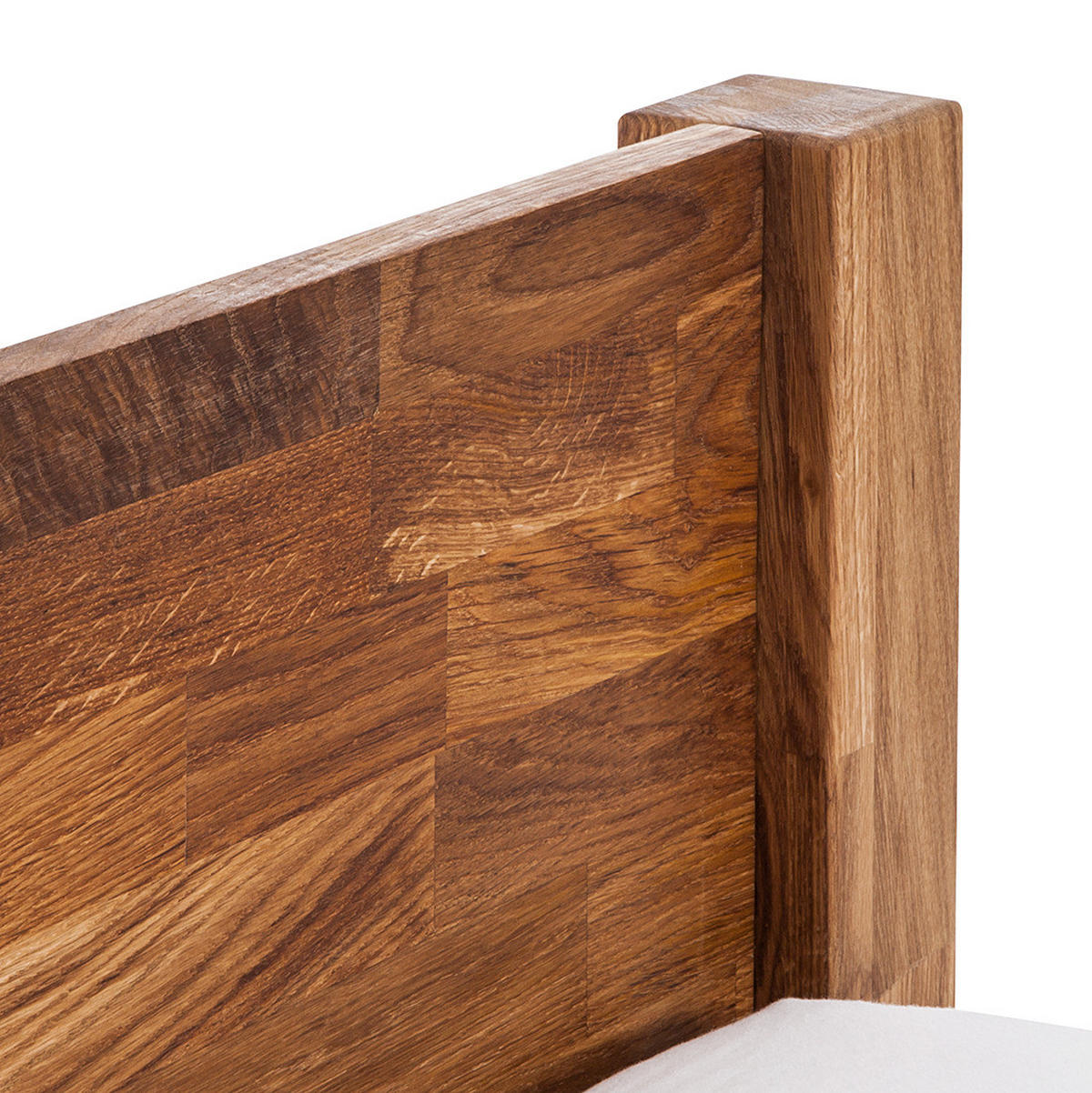 BETT - Massivholz - Eichefarben, Holz (180/200cm) - home24