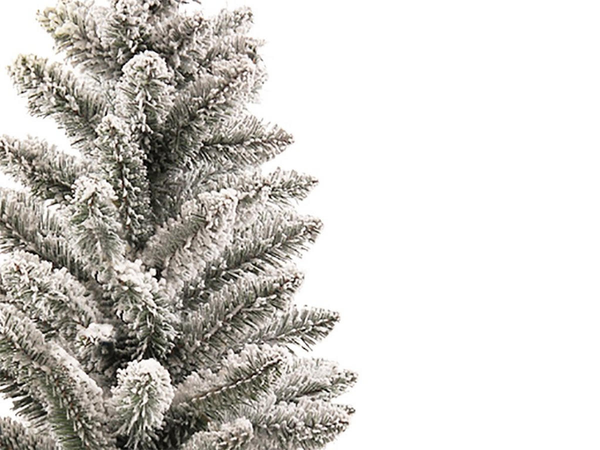 WEIHNACHTSBAUM künstlicher 60 cm – SILBERWEIHNACHTEN II, mit 34-teiligem Weihnachtsbaumschmuck, mit LED-Beleuchtung, inkl. Pflanztopf mit Jutesack - Silberfarben/Weiß, Kunststoff/Stein (40/60cm) - LAALU