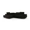 ECKSOFA EMILY mit Schlaffunktion Monolith 95 Links - Schwarz, Textil (275/200cm) - Bedante